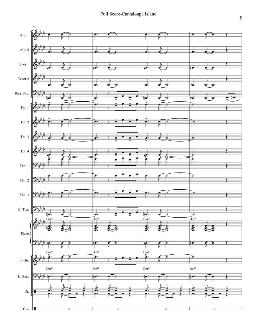 Cantaloupe Island Cantaloupe Island Jazz Ensemble scores gallery preview page 5