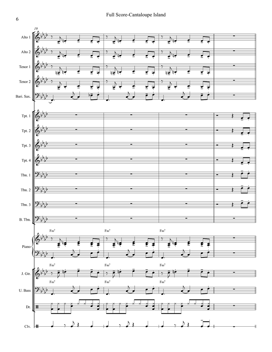 Cantaloupe Island Cantaloupe Island Jazz Ensemble scores gallery preview page 6