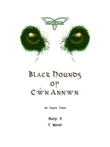 Black Hounds of Cŵn Annwn for Harp Ensemble (C minor)-Harp 3 part only