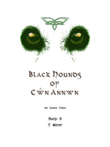 Black Hounds of Cŵn Annwn for Harp Ensemble (C minor)-Easy Harp 5 part only