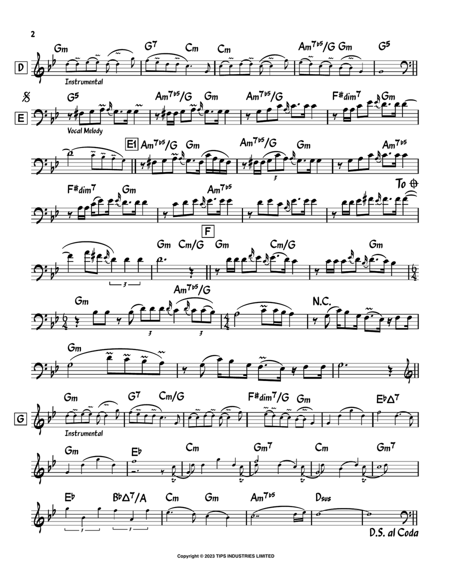 Taal Se Taal Cello Solo scores gallery preview page 2