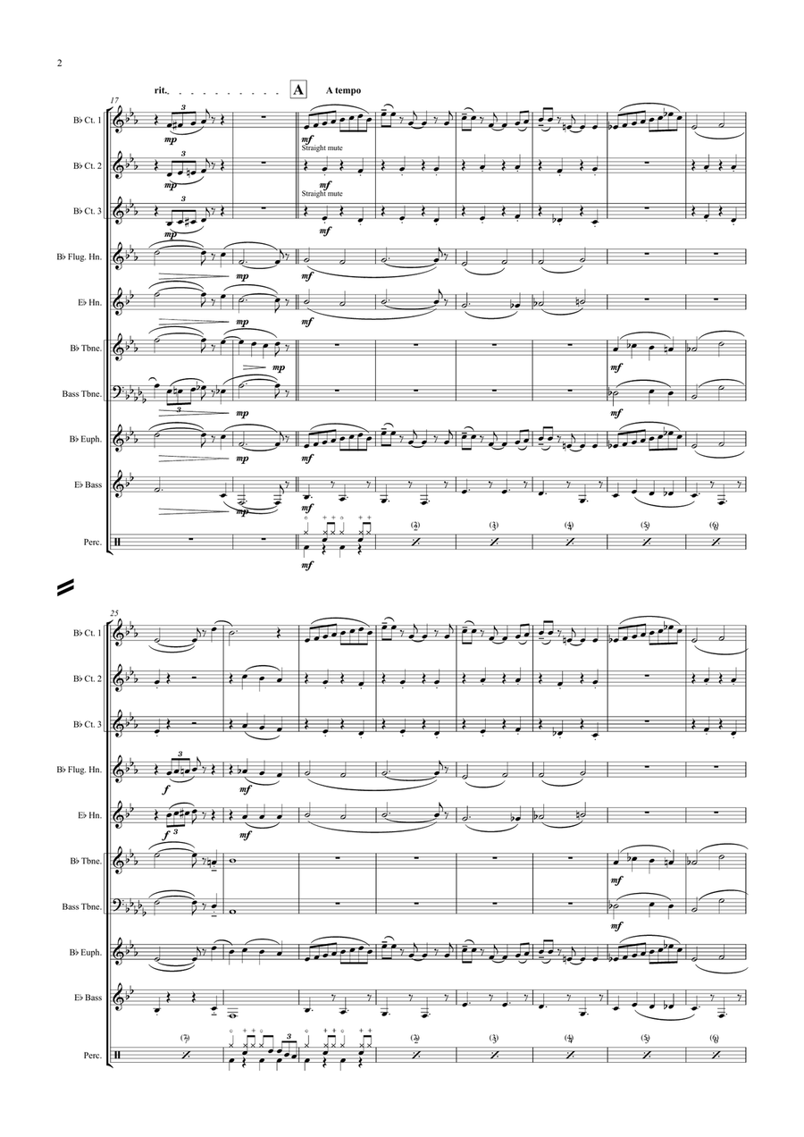 Spread A Little Happiness Brass Ensemble scores gallery preview page 2