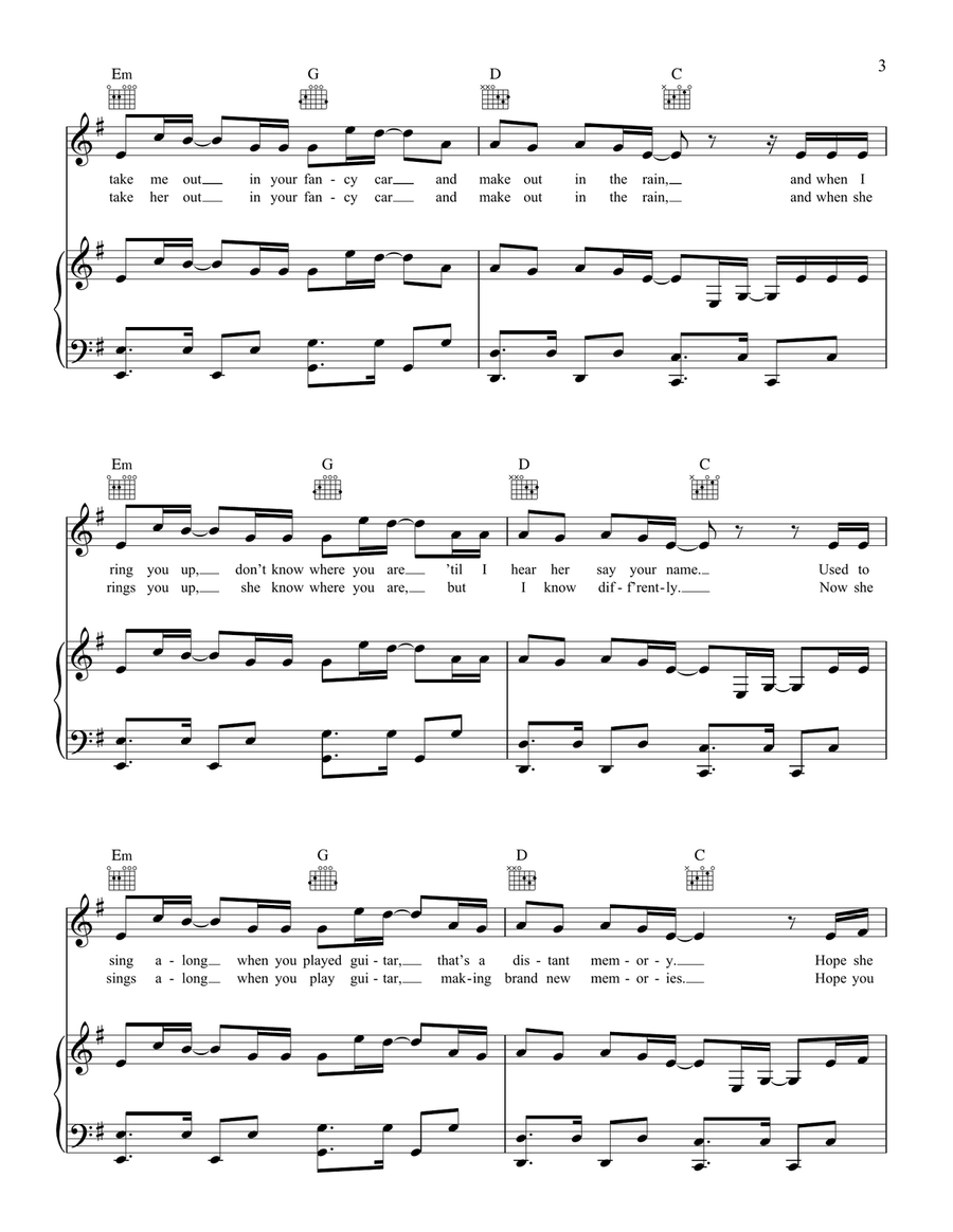 Ciao Adios Ciao Adios Piano, Vocal, Guitar scores gallery preview page 3