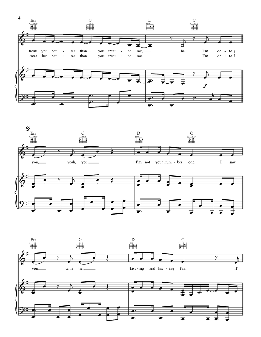 Ciao Adios Ciao Adios Piano, Vocal, Guitar scores gallery preview page 4
