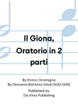 Il Giona, Oratorio in 2 parti