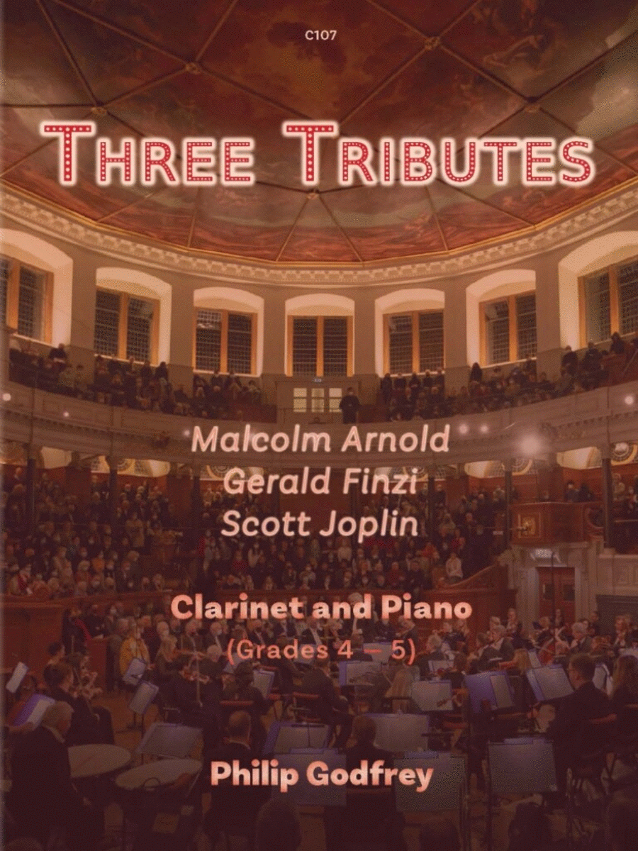 Three Tributes Clarinet Solo scores gallery preview page 1