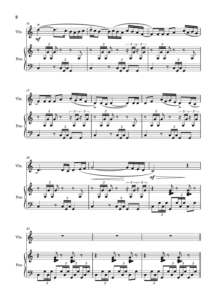 Bolero (Ravel) + Mp3 Playback and Demo + Solo and Piano Parts Violin Solo scores gallery preview page 3