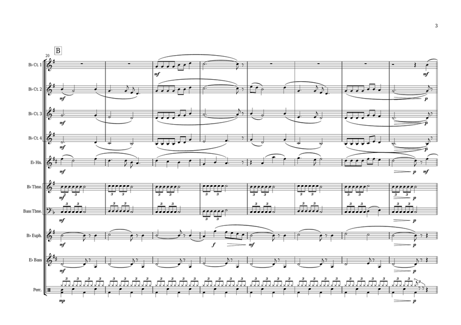 Swing Low, Sweet Chariot (incorporating I Vow To Thee, My Country) Brass Ensemble scores gallery preview page 5