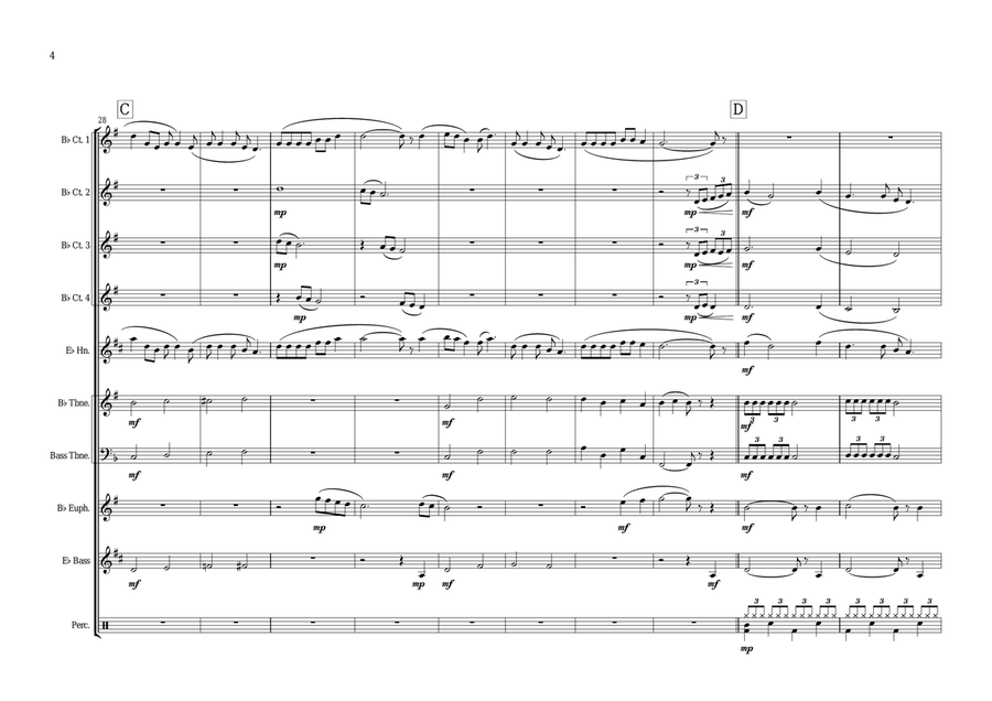 Swing Low, Sweet Chariot (incorporating I Vow To Thee, My Country) Brass Ensemble scores gallery preview page 6
