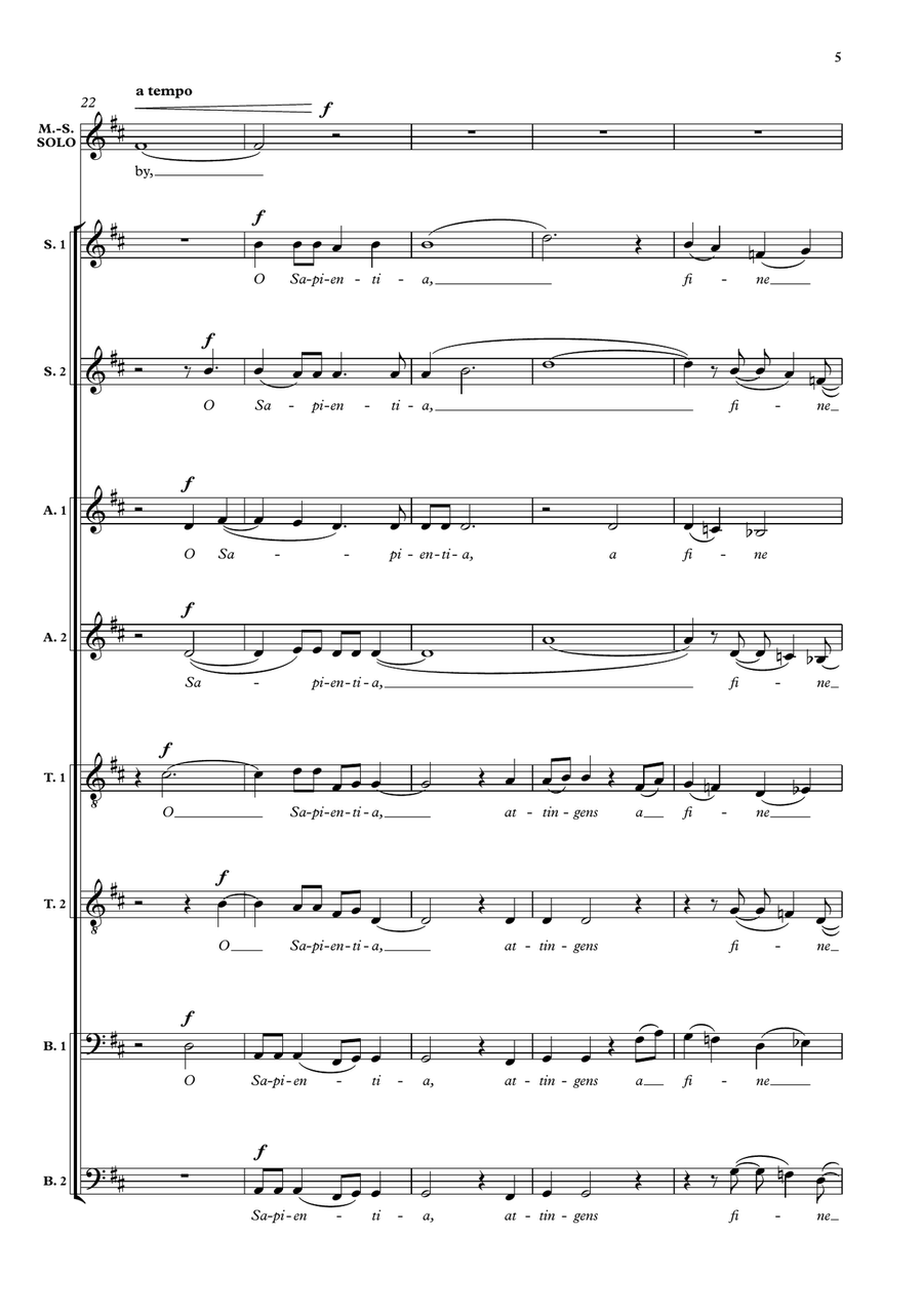The Children's Eye The Children's Eye SSAATTBB scores gallery preview page 5