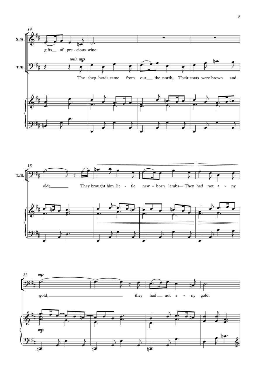 Before the Song was Done Before the Song was Done 4-Part scores gallery preview page 3