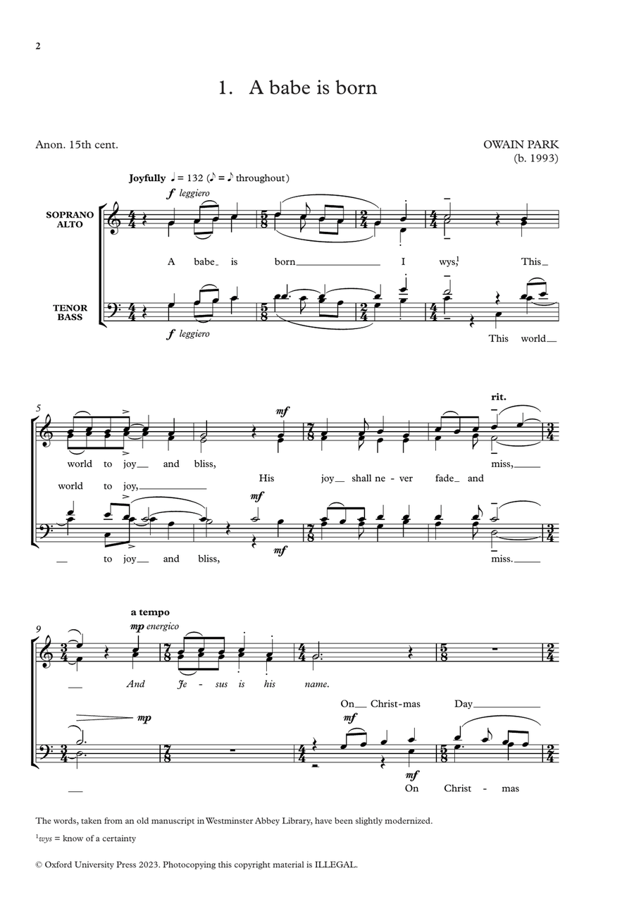 Carols for Choirs 6 Carols for Choirs 6 4-Part scores gallery preview page 4