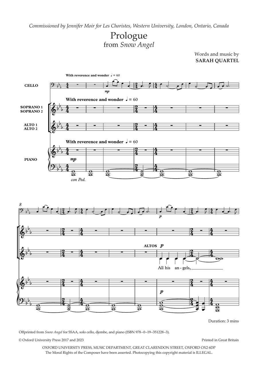 Prologue from Snow Angel Prologue from Snow Angel SSAA scores gallery preview page 2