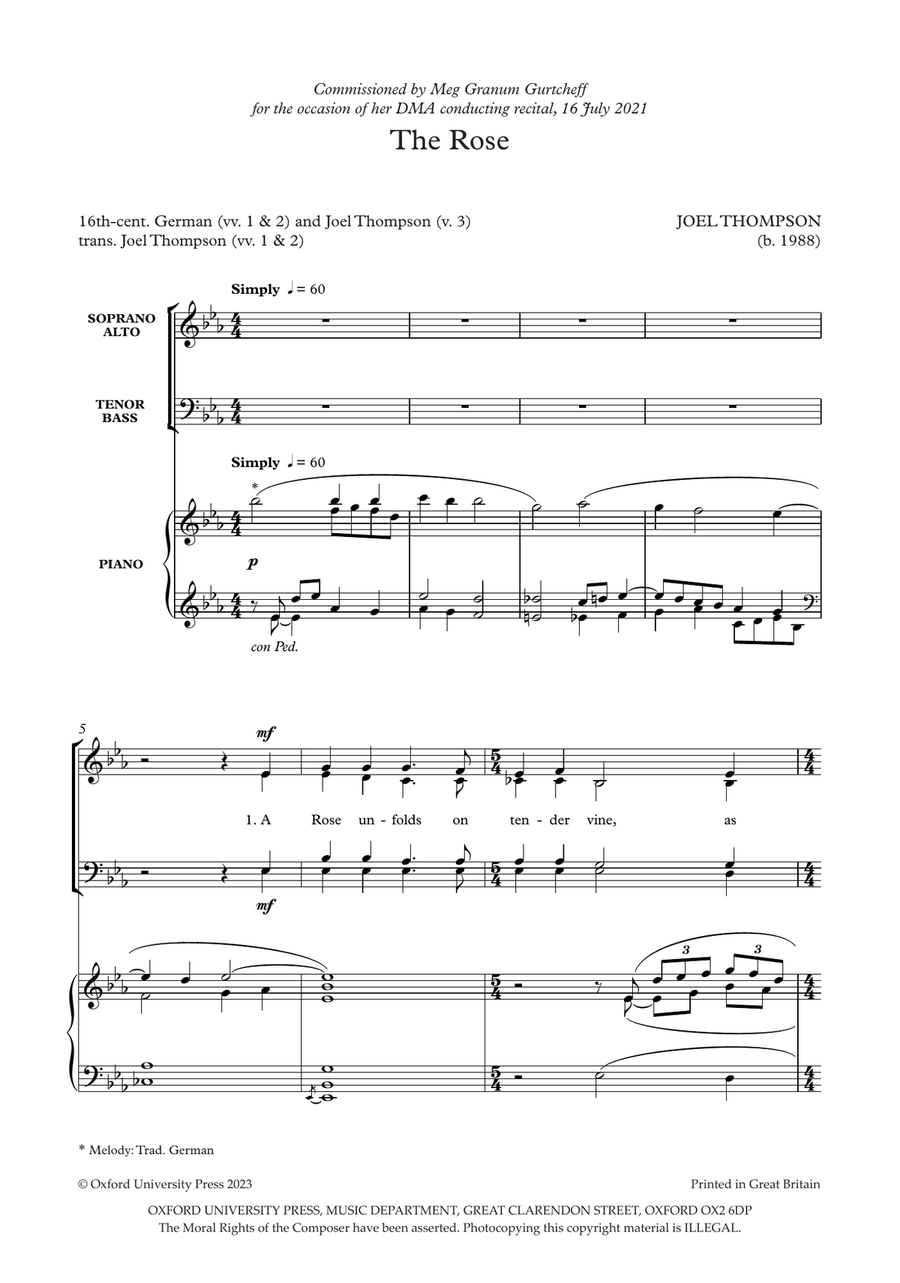 The Rose The Rose 4-Part scores gallery preview page 2