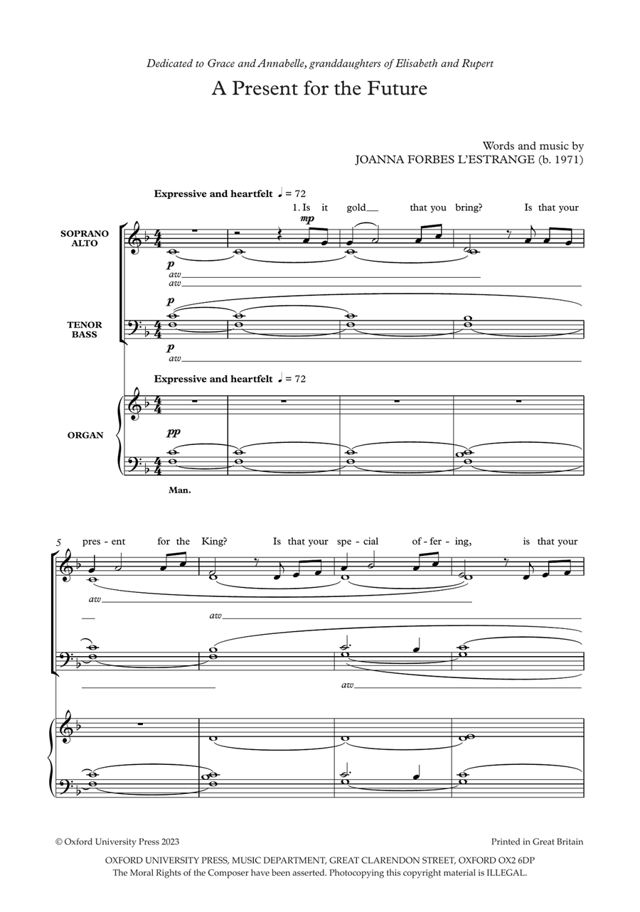 A Present for the Future A Present for the Future Divisi scores gallery preview page 2