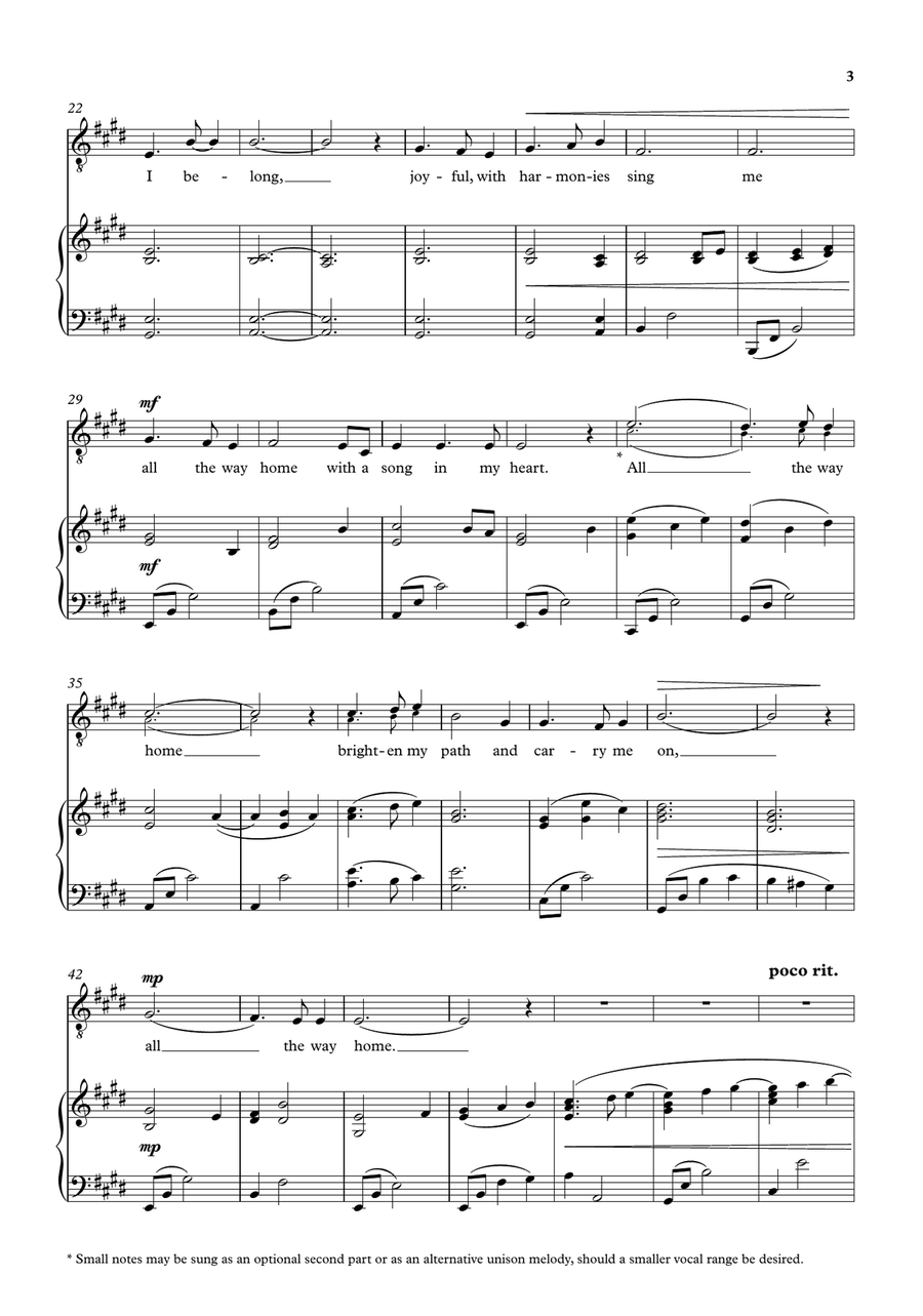 All the way home All the way home Unison Choir scores gallery preview page 4