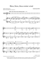 Blow, blow, thou winter wind Unison Choir scores gallery preview page 3