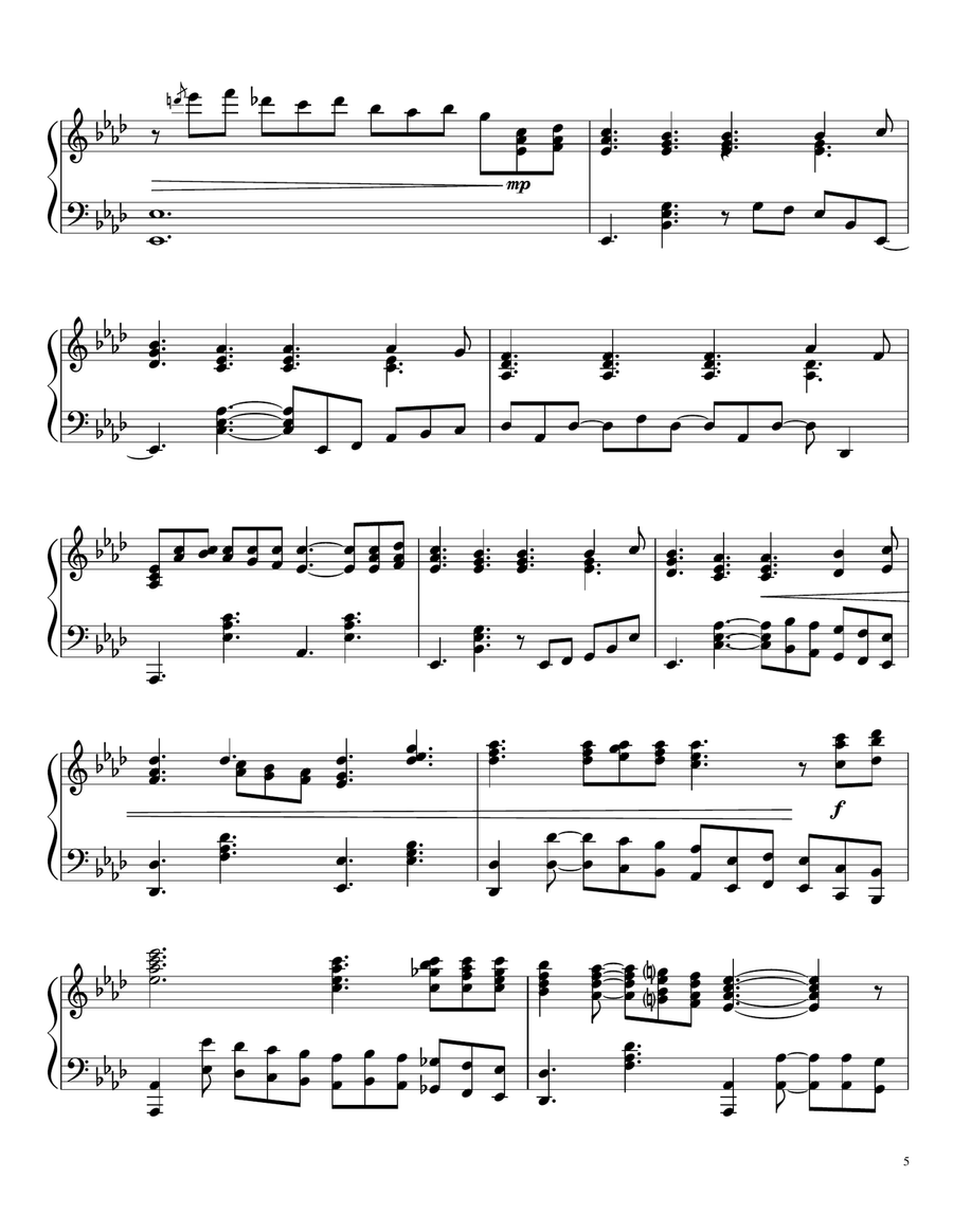 The Hymns of Fanny J. Crosby and William H. Doane (Collection) Piano Solo scores gallery preview page 5