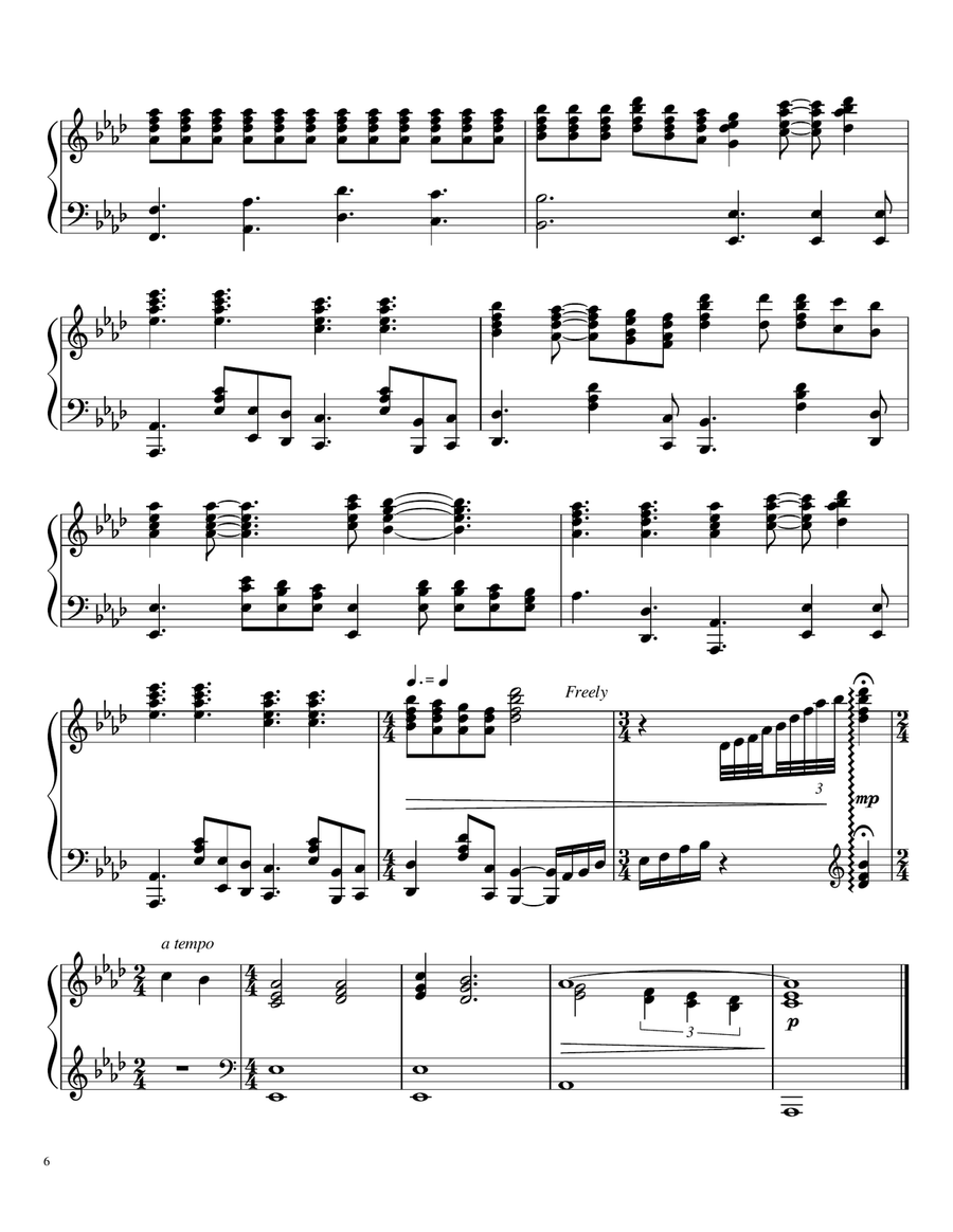 The Hymns of Fanny J. Crosby and William H. Doane (Collection) Piano Solo scores gallery preview page 6