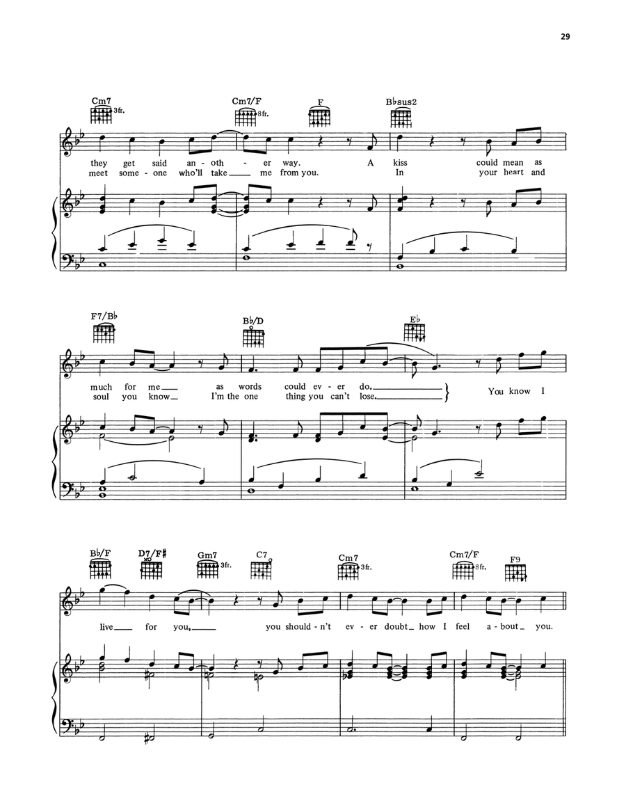 Don't Underestimate My Love For You Piano, Vocal, Guitar scores gallery preview page 2