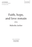 Faith, hope, and love remain
