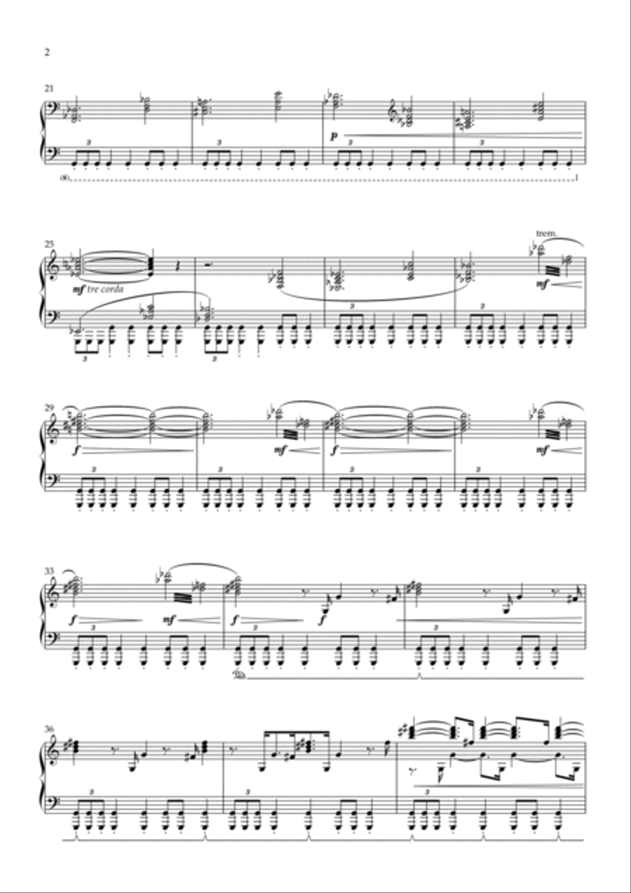 Mars (from 'The Planets') Piano Solo scores gallery preview page 2