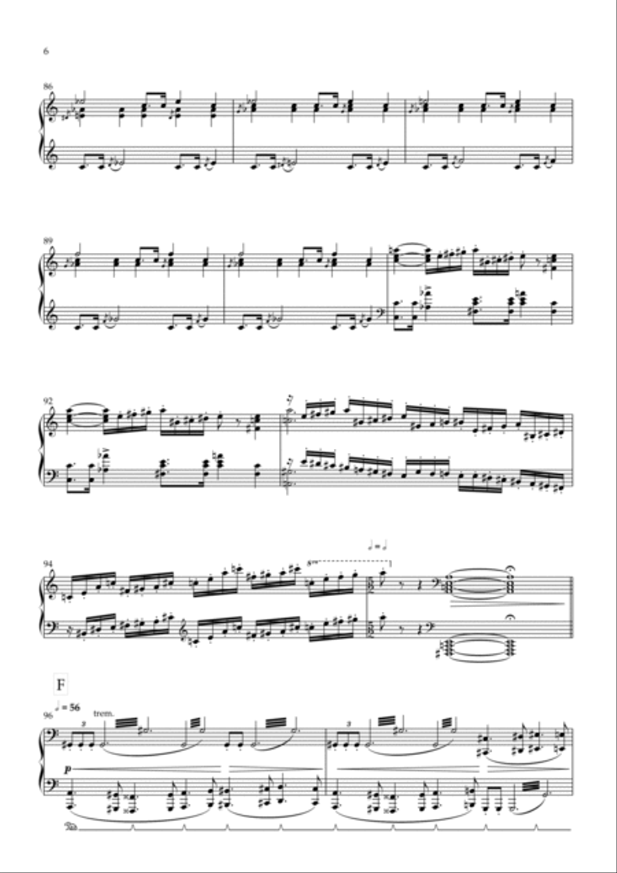Mars (from 'The Planets') Piano Solo scores gallery preview page 6