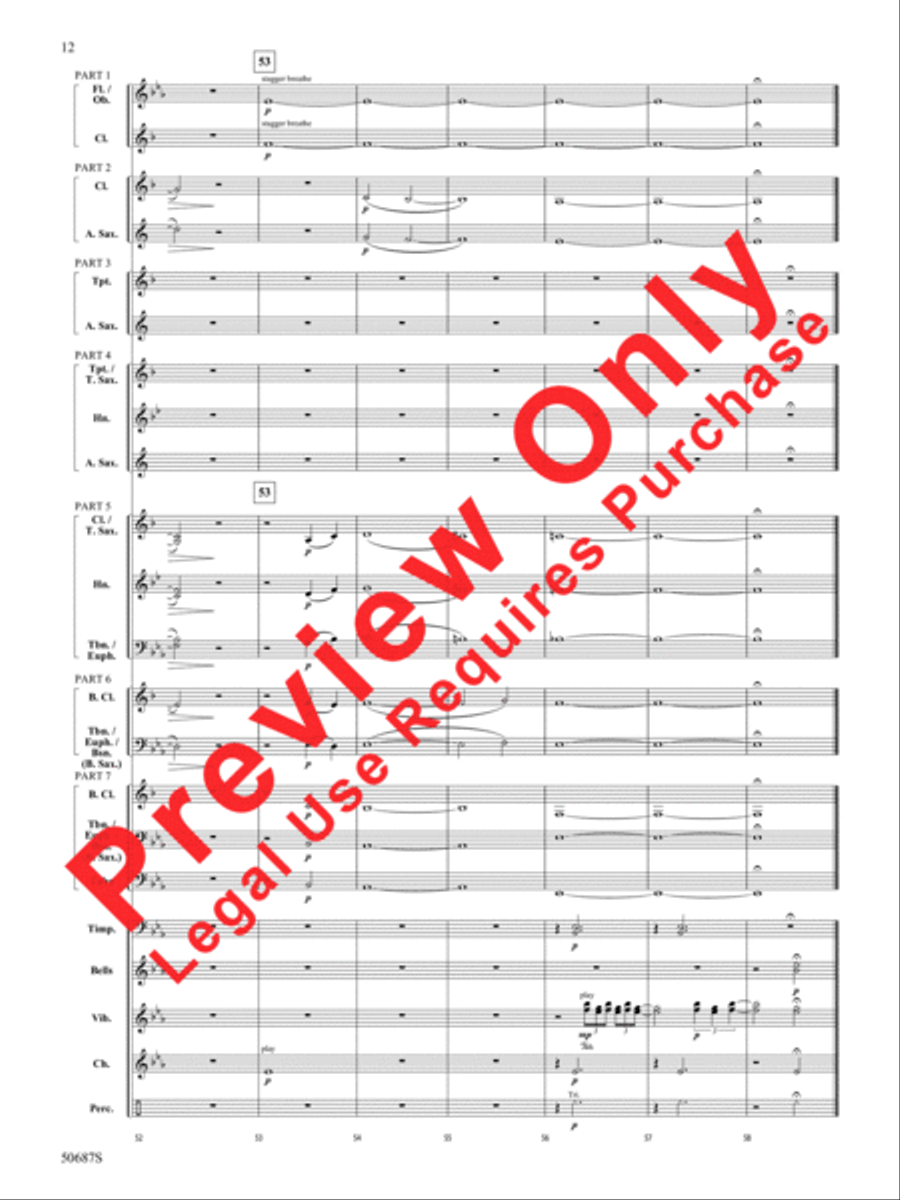 Rippling Watercolors Rippling Watercolors Concert Band scores gallery preview page 13