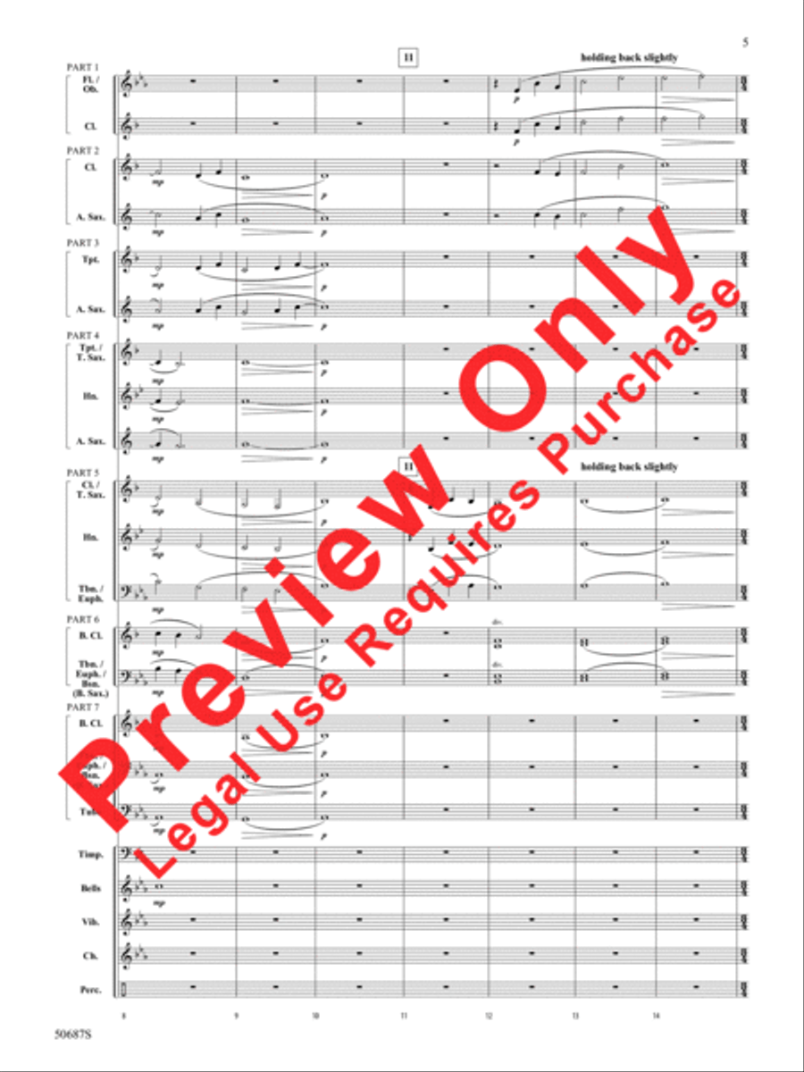 Rippling Watercolors Rippling Watercolors Concert Band scores gallery preview page 6