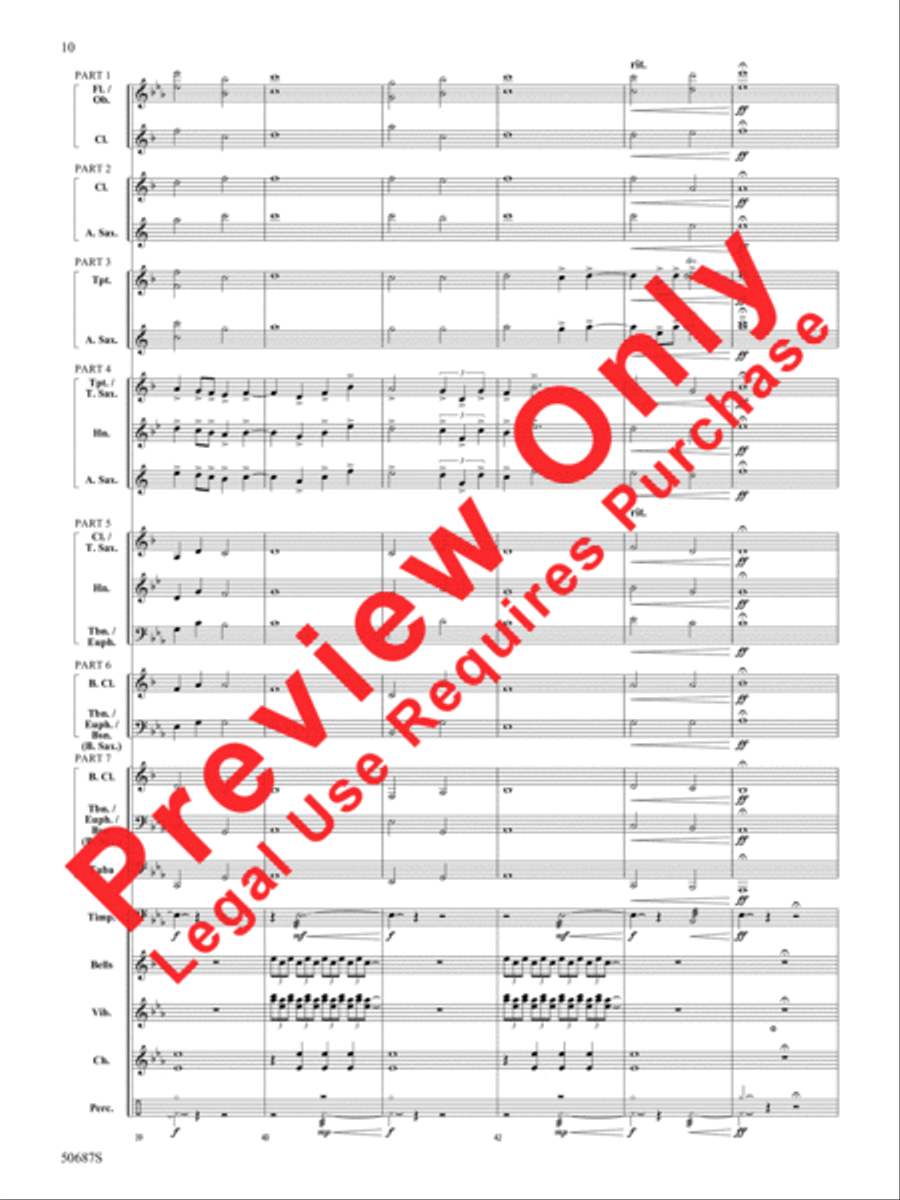 Rippling Watercolors Rippling Watercolors Concert Band scores gallery preview page 11