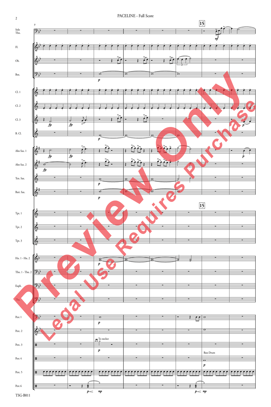 Paceline Paceline Concert Band scores gallery preview page 4