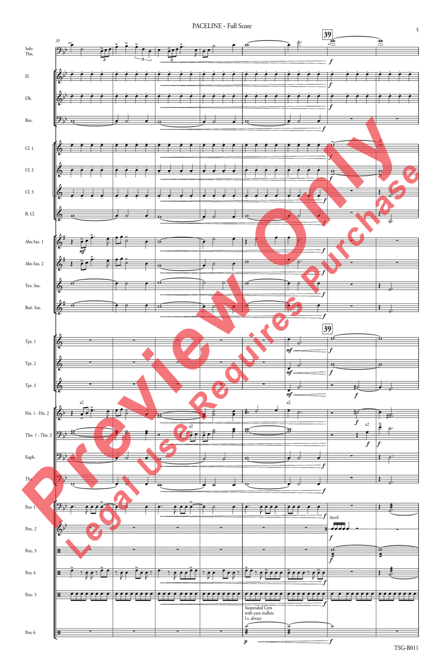 Paceline Paceline Concert Band scores gallery preview page 7