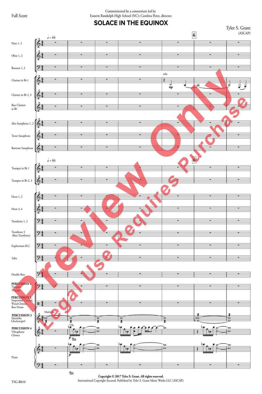 Solace in the Equinox Solace in the Equinox Concert Band scores gallery preview page 3
