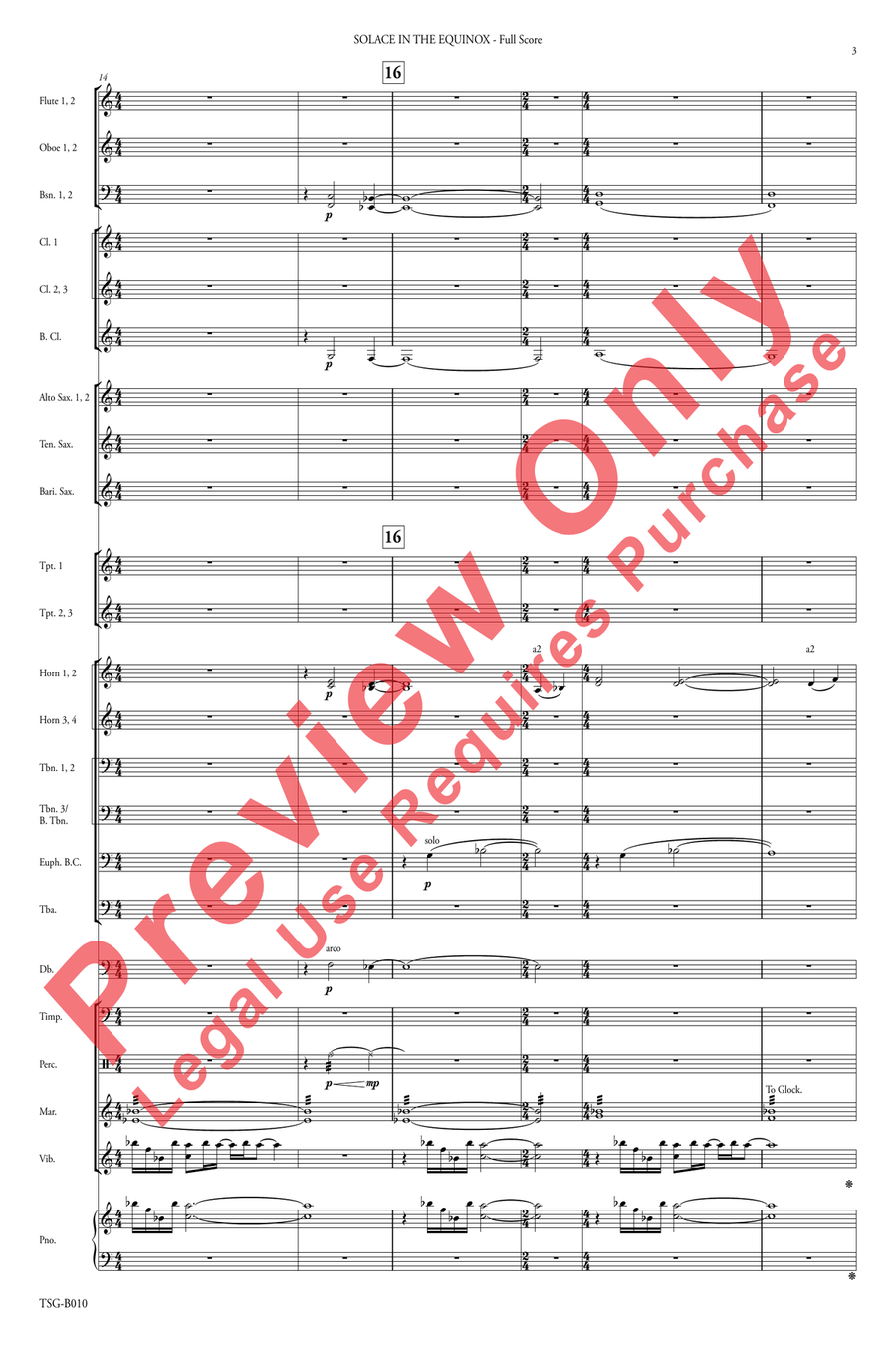 Solace in the Equinox Solace in the Equinox Concert Band scores gallery preview page 5