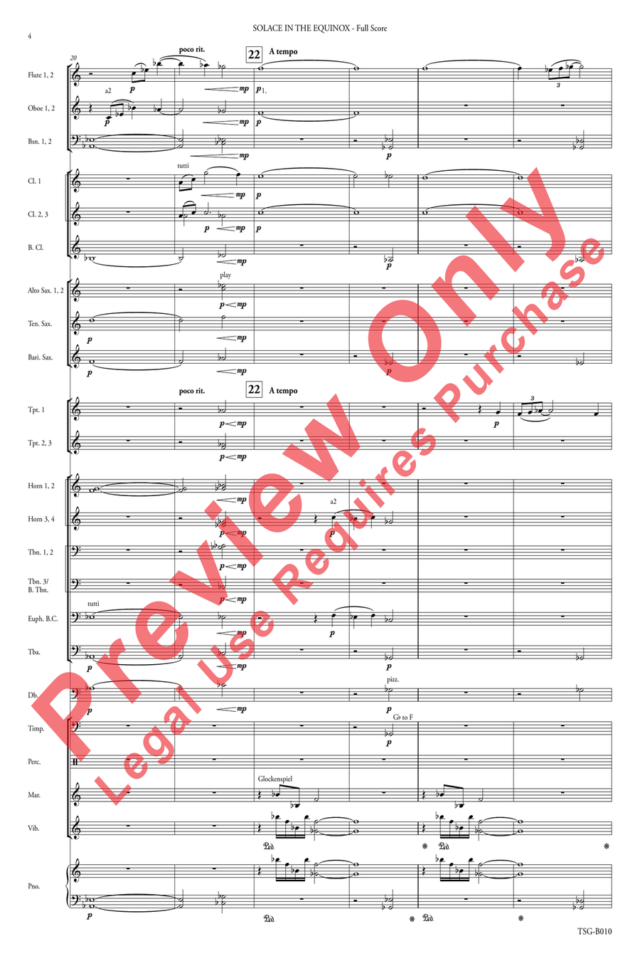 Solace in the Equinox Solace in the Equinox Concert Band scores gallery preview page 6