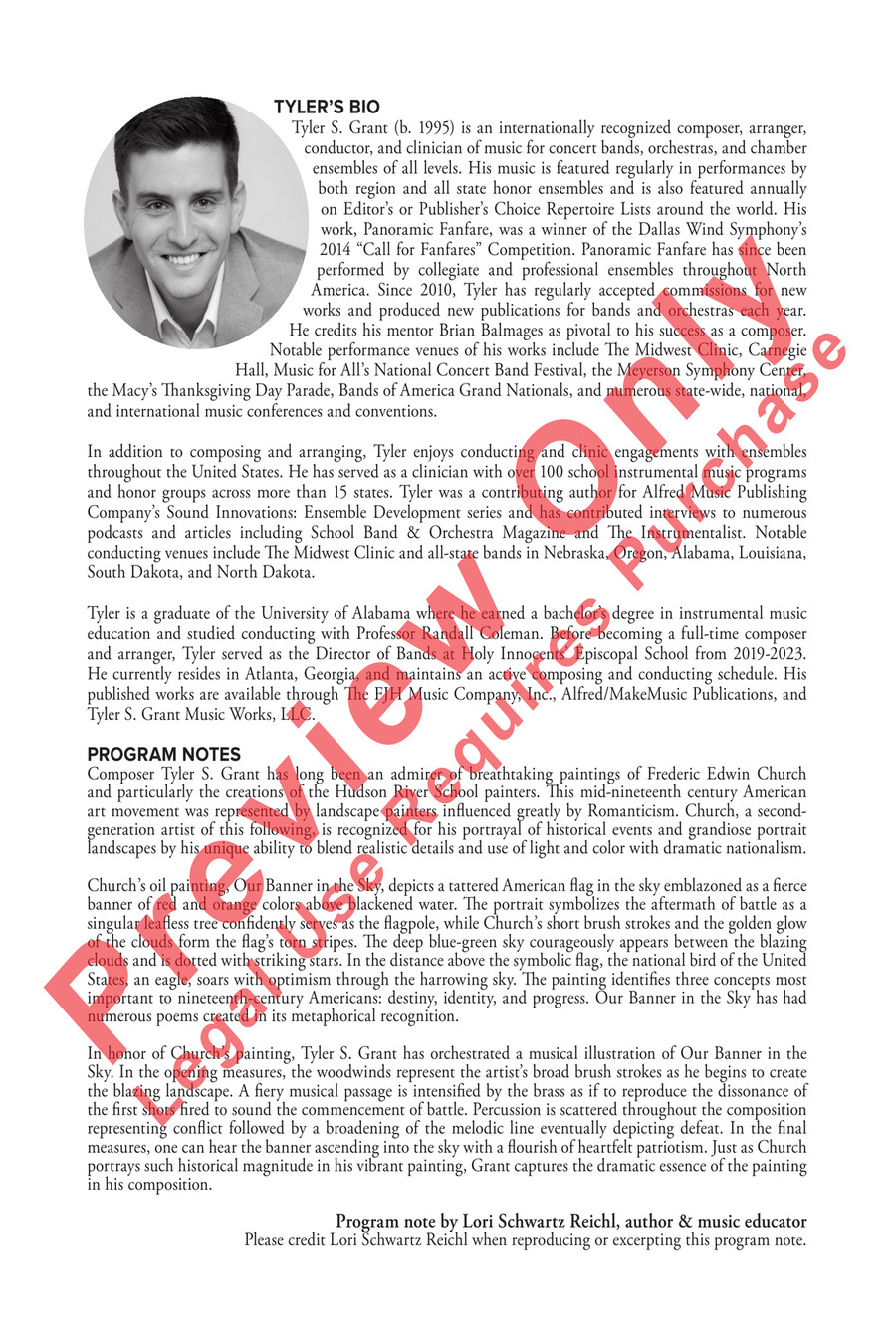 Banner of the Sky Banner of the Sky Concert Band scores gallery preview page 2