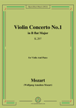 Mozart-Violin Concerto No.1 in B flat Major,K.207,for Violin and Piano mini preview