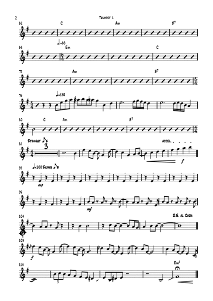 Careless Whisper Trombone scores gallery preview page 2