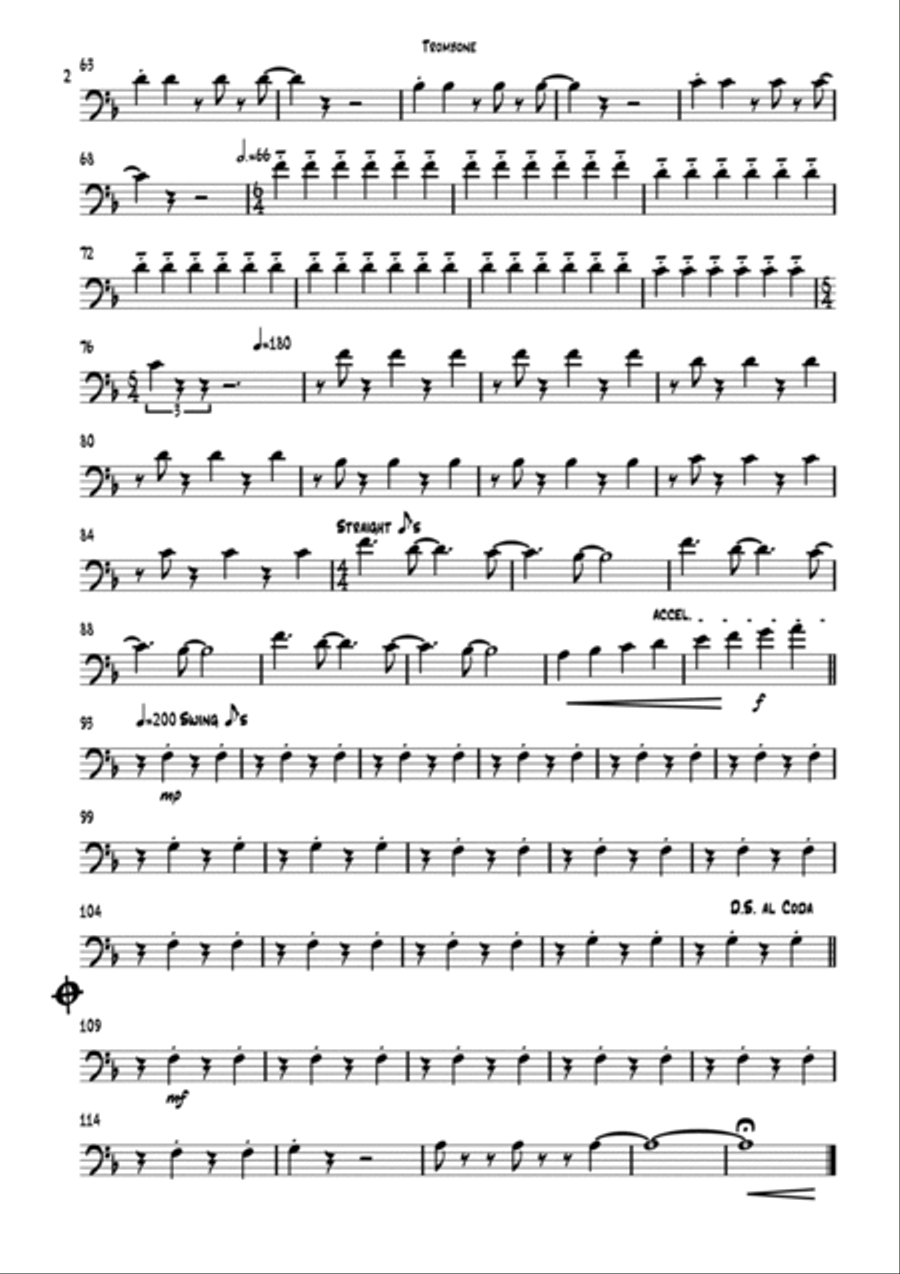 Careless Whisper Trombone scores gallery preview page 6