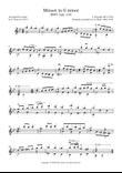 Minuet in G minor (BWV Anh. 115)