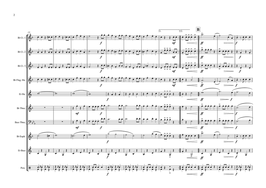 Wien, Bleibt Wien! Brass Ensemble scores gallery preview page 2