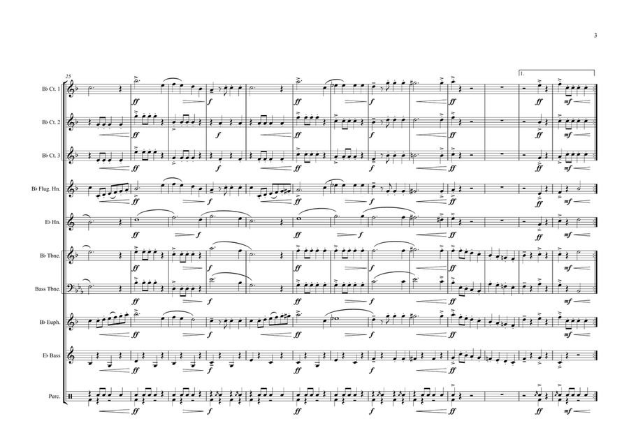 Wien, Bleibt Wien! Brass Ensemble scores gallery preview page 3