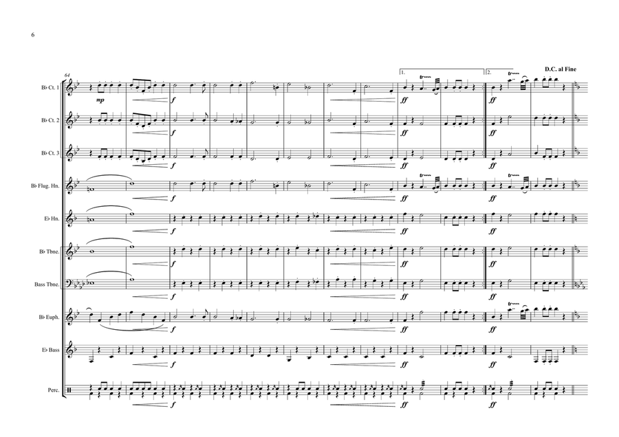 Wien, Bleibt Wien! Brass Ensemble scores gallery preview page 6