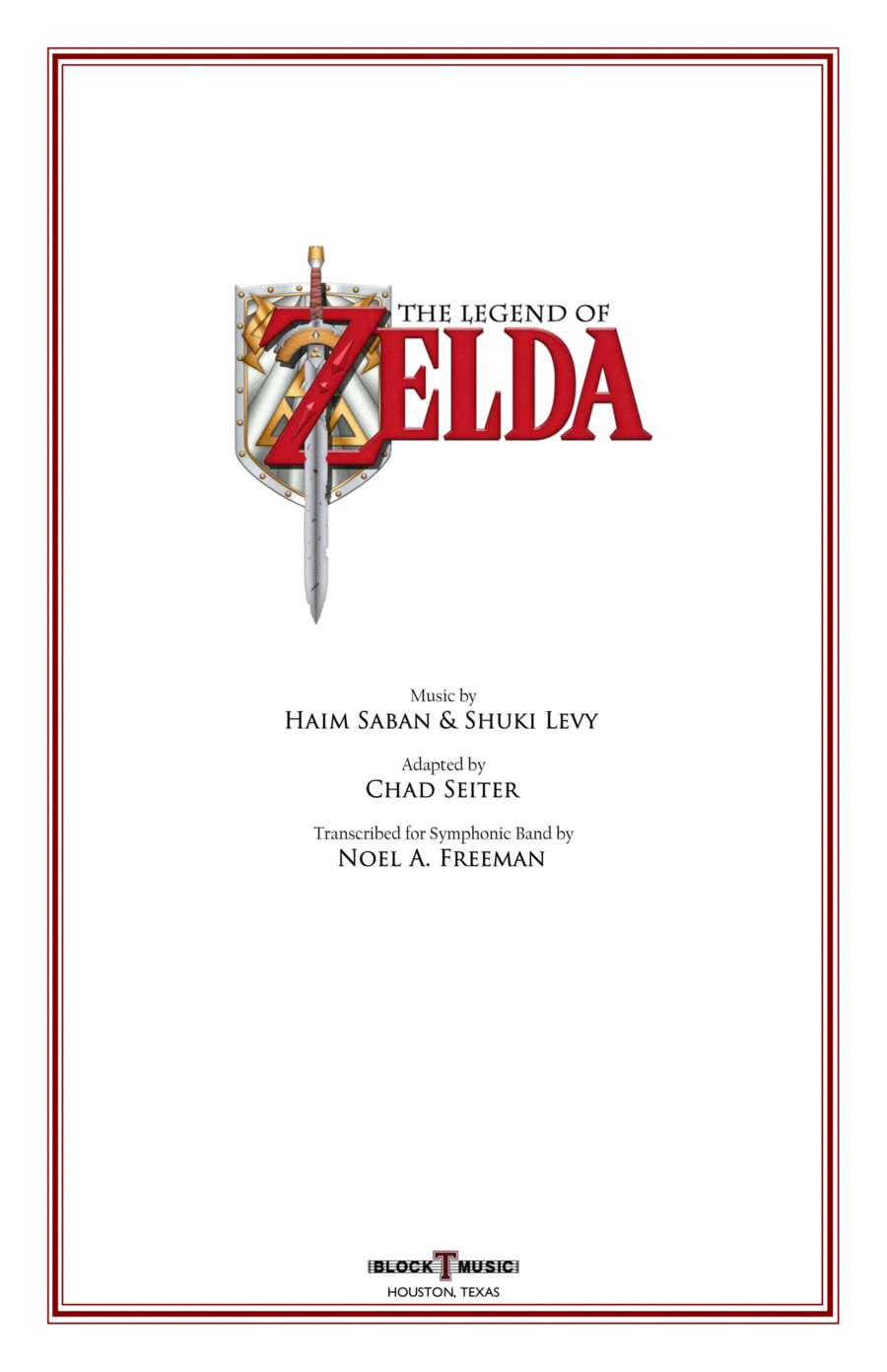 The Legend Of Zelda - Score Only Concert Band scores gallery preview page 1