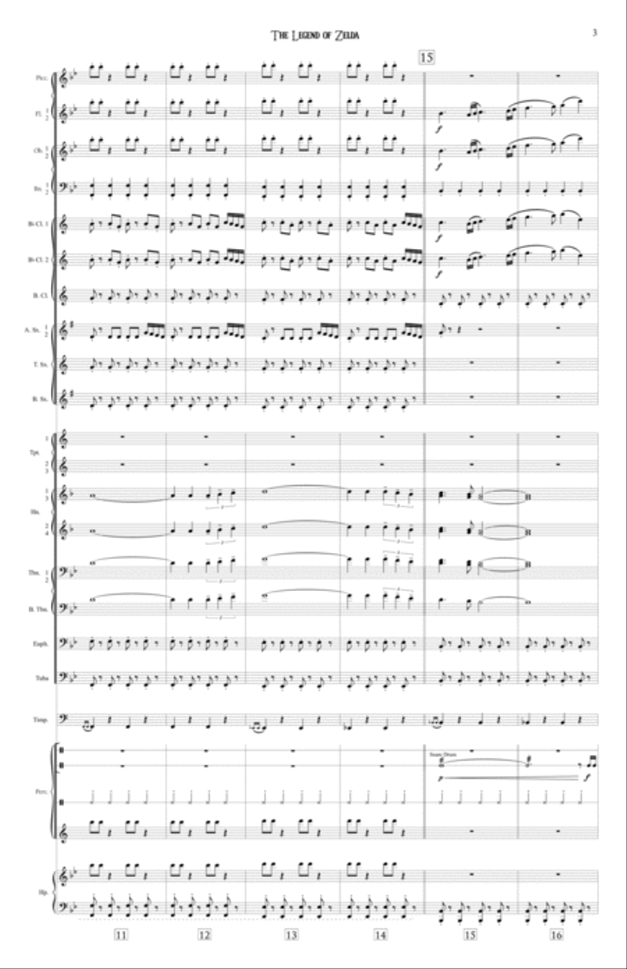 The Legend Of Zelda - Score Only Concert Band scores gallery preview page 5