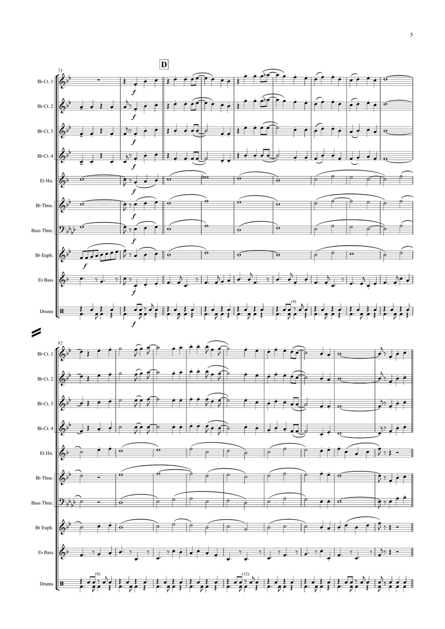 Top Of The World Top Of The World Brass Ensemble scores gallery preview page 5