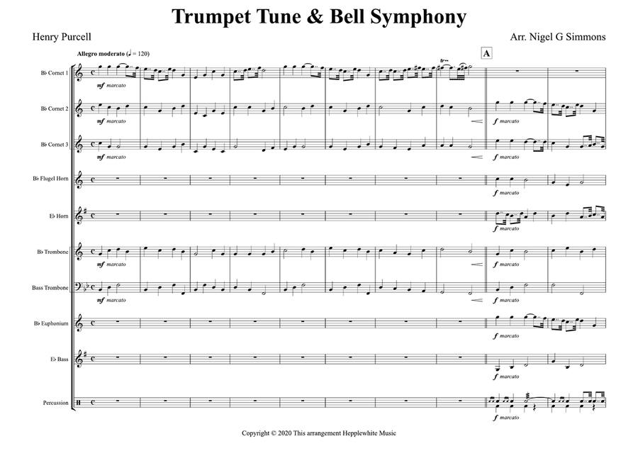 Trumpet Tune & Bell Symphony Brass Ensemble scores gallery preview page 3