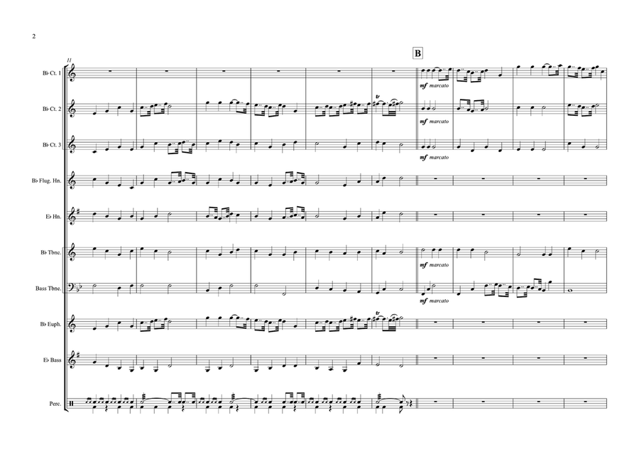 Trumpet Tune & Bell Symphony Brass Ensemble scores gallery preview page 4