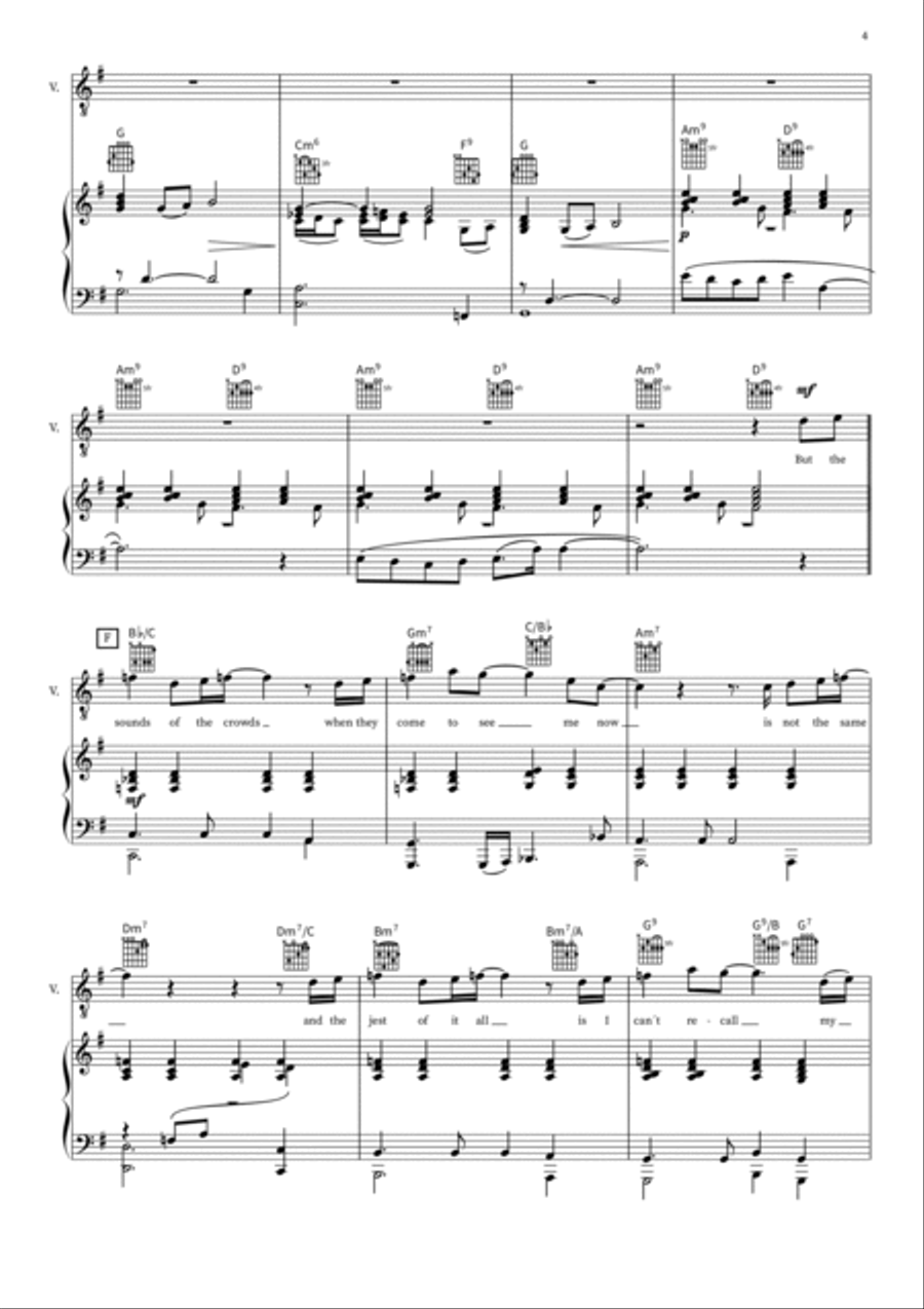 Shadow Of A Lonely Man Piano, Vocal, Guitar scores gallery preview page 4
