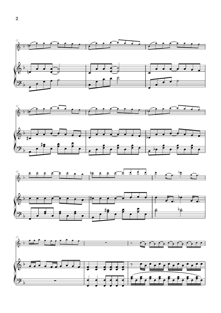 Vampire Piano scores gallery preview page 2